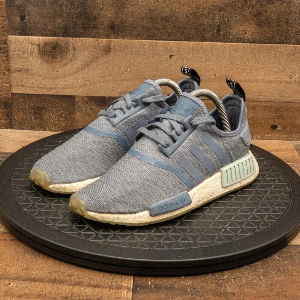 ADIDAS NMD R1 RAW STEEL BLUE WOMENS ATHLETIC SHOES RUNNING WALKING GYM SIZE 8.5
